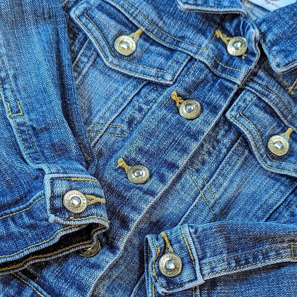 Disney princess little girls denim Jean jacket xxs 2/3 - Picture 6 of 10